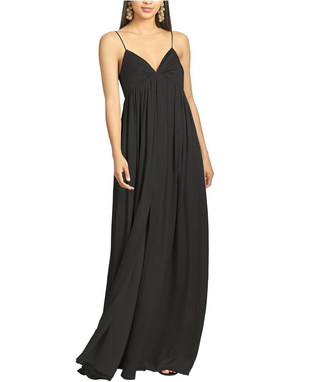 Sachin & Babi Black Jessica Gown Dress Size 8 NWT Empire Waist Timeless Classy